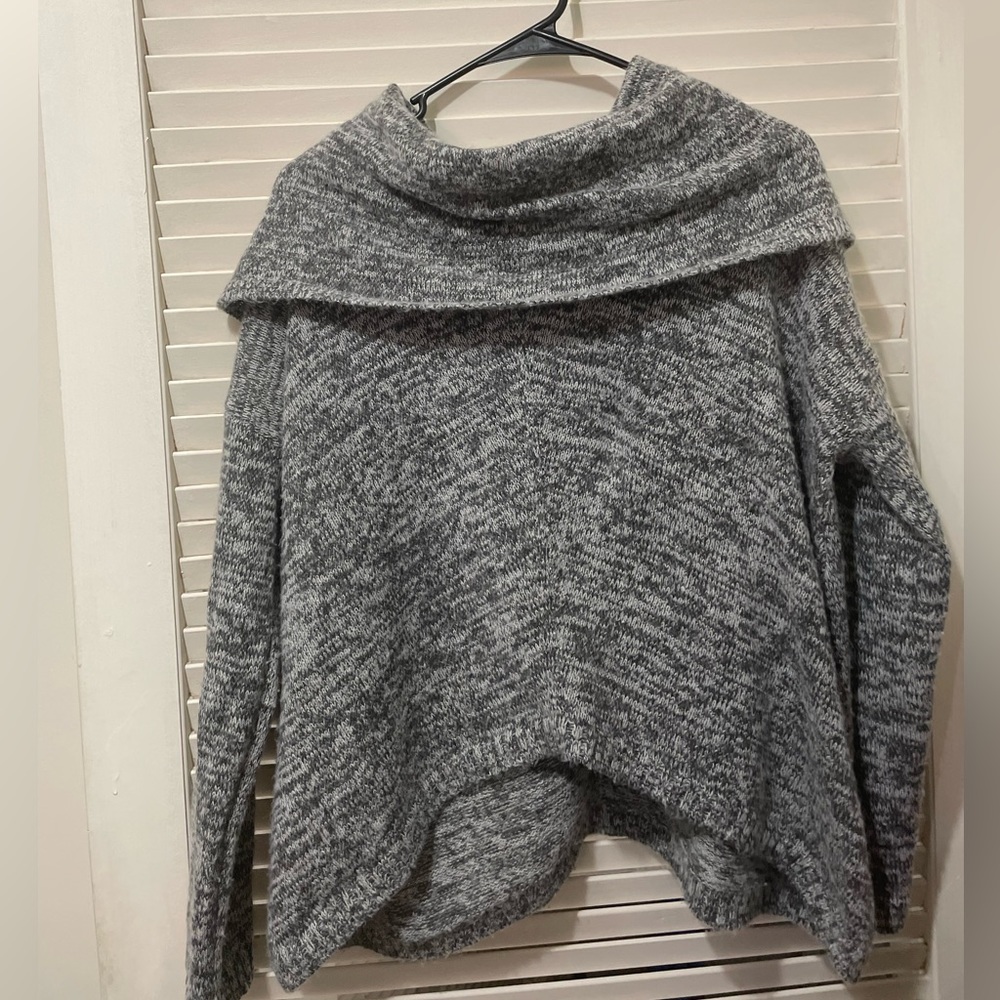 EXPRESS Slouchy Sweater - Heather Gray - Size XS/S